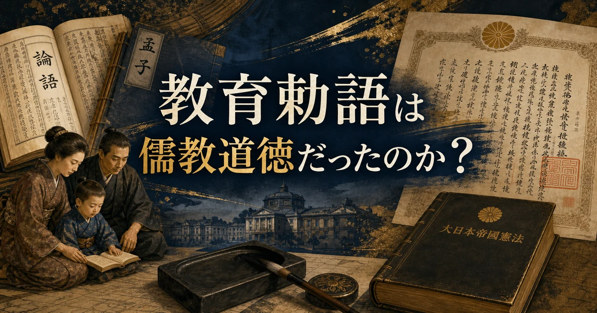 教育勅語と儒教道徳の関係を考えるアイキャッチ画像